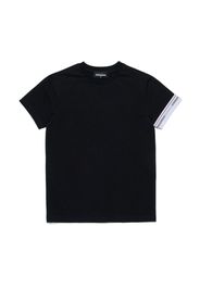 DSQUARED2 KIDS logo-tape T-shirt - Black