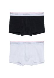 DSQUARED2 KIDS logo-waistband boxers (pack of two) - Black