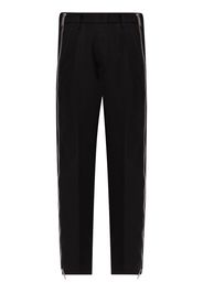 Dsquared2 side zip-up virgin wool trousers - Black