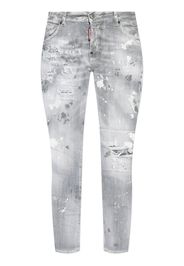 Dsquared2 logo-patch cotton-blend jeans - Grey