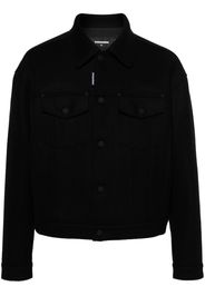 Dsquared2 oversized-collar shirt jacket - Black