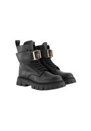 DSQUARED2 KIDS logo-plaque ankle boots - Black
