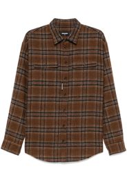 DSQUARED2 check-pattern shirt - Brown