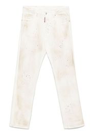 DSQUARED2 paint-splatter jeans - White