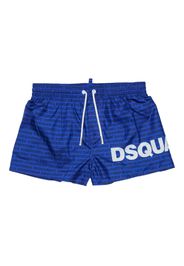 DSQUARED2 KIDS logo-print swim shorts - Blue