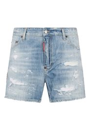 DSQUARED2 distressed-effect shorts - Blue