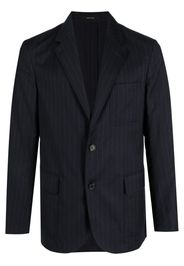 Dunhill pinstripe single-breasted blazer - Blue