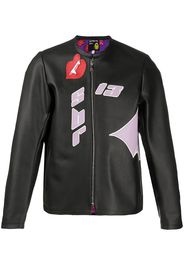 DUOltd bat eco leather bomber jacket - Black