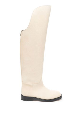 Durazzi Milano suede riding boots - Neutrals