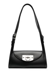 Durazzi Milano flip-lock leather shoulder bag - Black