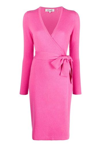 DVF Diane von Furstenberg knitted wrap dress - Pink