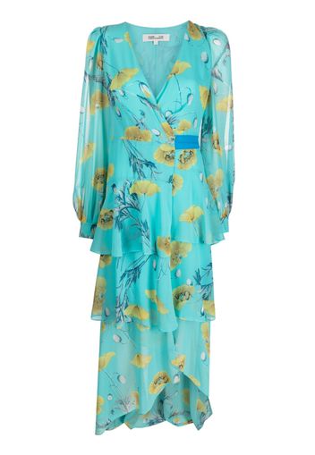 DVF Diane von Furstenberg Silvia draped dress - Blue