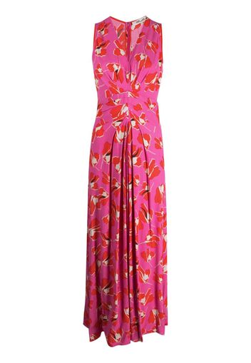 DVF Diane von Furstenberg Ace floral-print maxi dress - Pink