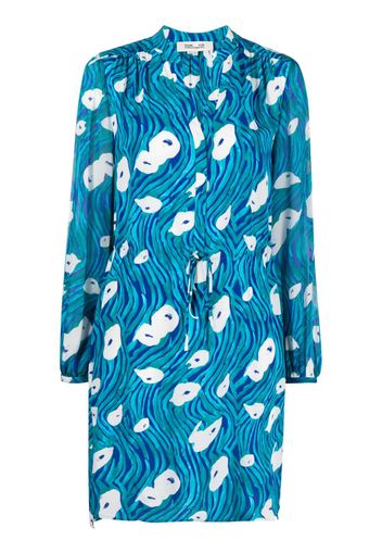 DVF Diane von Furstenberg Sonoya printed shirtdress - Blue