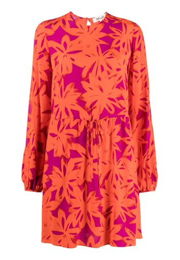 DVF Diane von Furstenberg Sidney floral-print minidress - Orange