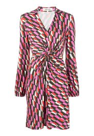 DVF Diane von Furstenberg graphic-print minidress - Pink