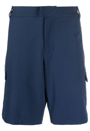 Ea7 Emporio Armani jersey cotton cargo shorts - Blue