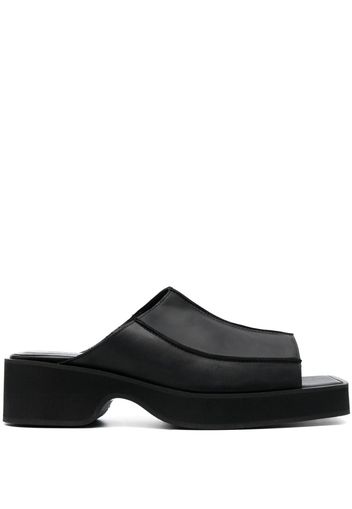 Eckhaus Latta Frame 55mm block-heel sandals - Black