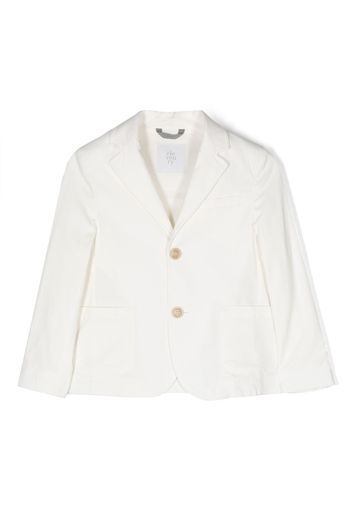 Eleventy Kids single-breasted cotton blazer - White