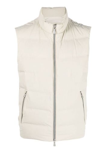 Eleventy feather-down padded gilet - Neutrals