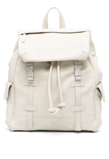 Eleventy leather buckle-fastening backpack - Neutrals