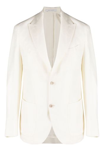 Eleventy single-breasted button blazer - White