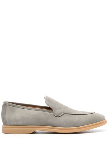 Eleventy almond-toe slip-on loafers - Green