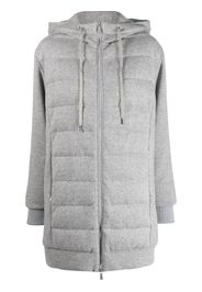 Eleventy Bimateric feather-down cashmere padded coat - Grey