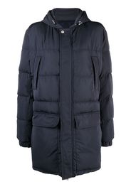 Eleventy padded hooded parka coat - Blue