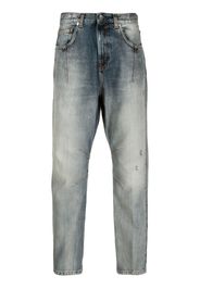 Eleventy faded-effect tapered-leg jeans - Blue