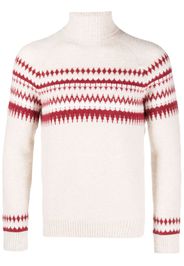 Eleventy roll-neck cashmere-blend jumper - Neutrals