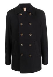 Eleventy double-breasted wool peacoat - Blue