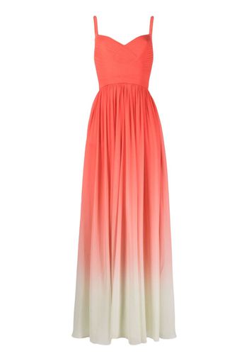 Elie Saab gradient-effect silk gown - Red