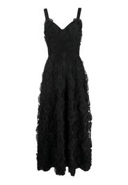 Elie Saab embroidered tulle maxi dress - Black