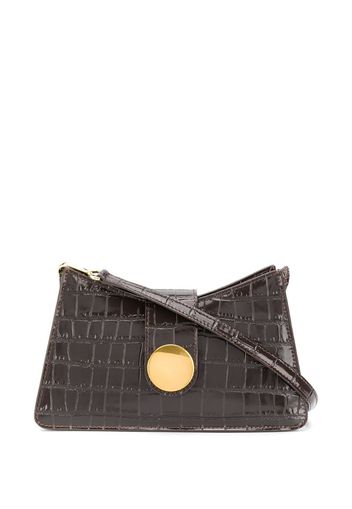 croc effect baguette bag