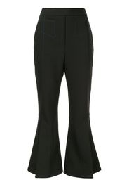 Ellery flared cropped trousers - Black