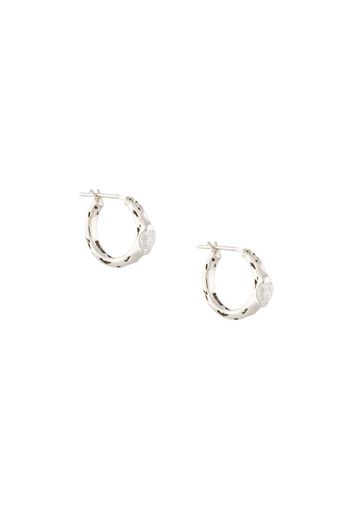 crystal hoop earrings