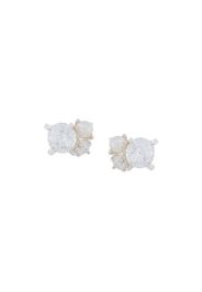 E.M. embellished earrings - Metallic