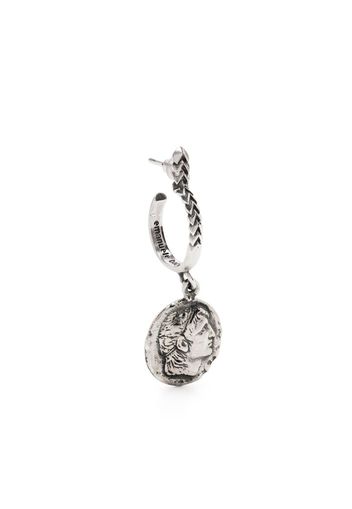 Emanuele Bicocchi coin drop earring - Silver