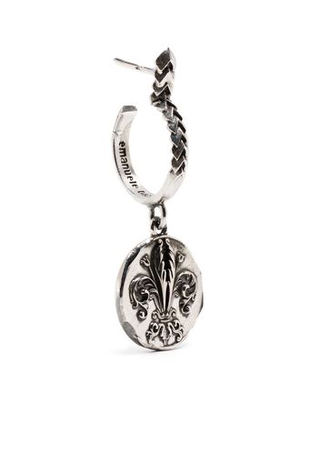 Emanuele Bicocchi Lily coin earring - Silver