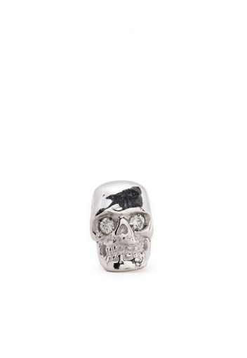 Emanuele Bicocchi diamond eye skull single earring - Silver