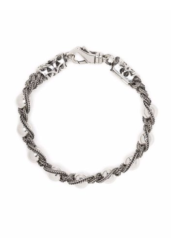 Emanuele Bicocchi beaded rope-chain bracelet - Silver