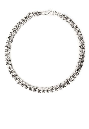 Emanuele Bicocchi double entwined chain necklace - Silver