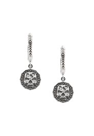 Emanuele Bicocchi Skull hoop drop earrings - Silver