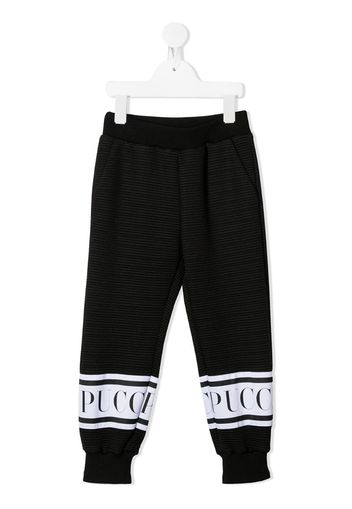 logo-print track pants