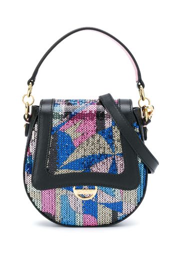 sequin-embellished shoulder bag