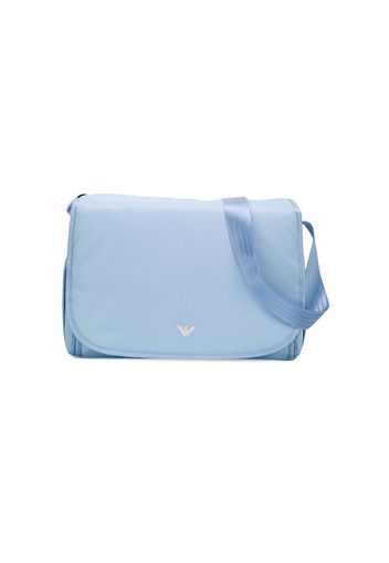 Emporio Armani Kids logo plaque changing bag - Blue