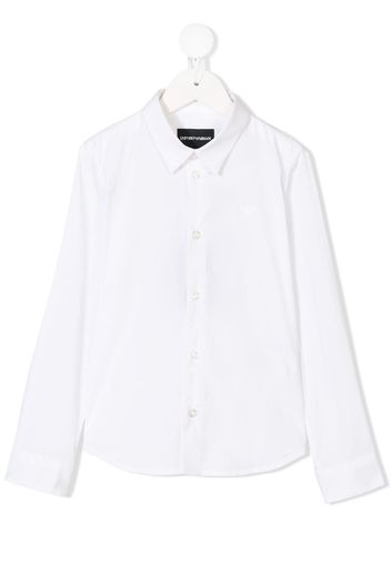Emporio Armani Kids classic buttoned shirt - White