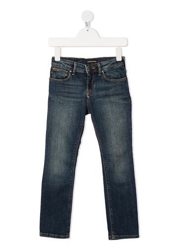 skinny-fit denim jeans