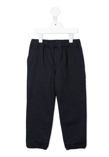 Emporio Armani Kids elasticated-waist trousers - Blue